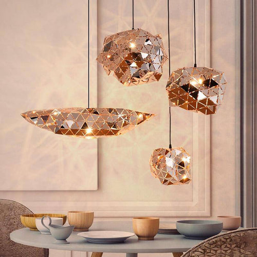 pendant light design several shapes of small triangles Sparks