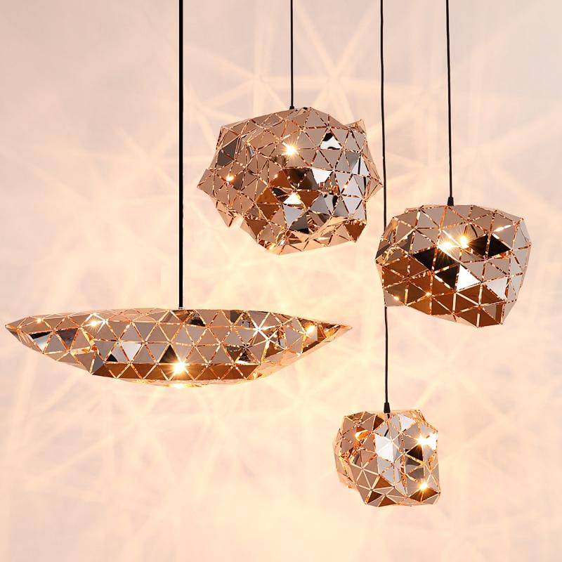 pendant light design several shapes of small triangles Sparks