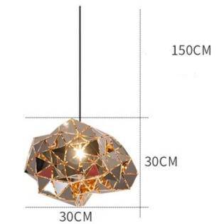 Lámpara de suspensión design varias formas de pequeños triángulos Sparks
