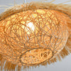 Suspension triangle en paille tissé Woven
