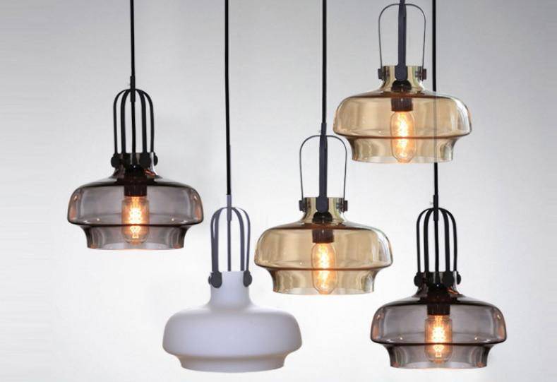 Suspension design en verre style vintage Club - vue 3 sur 3