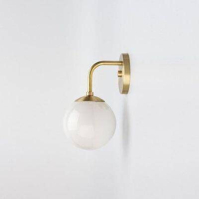 wall lamp gold wall and glass ball arm Bean