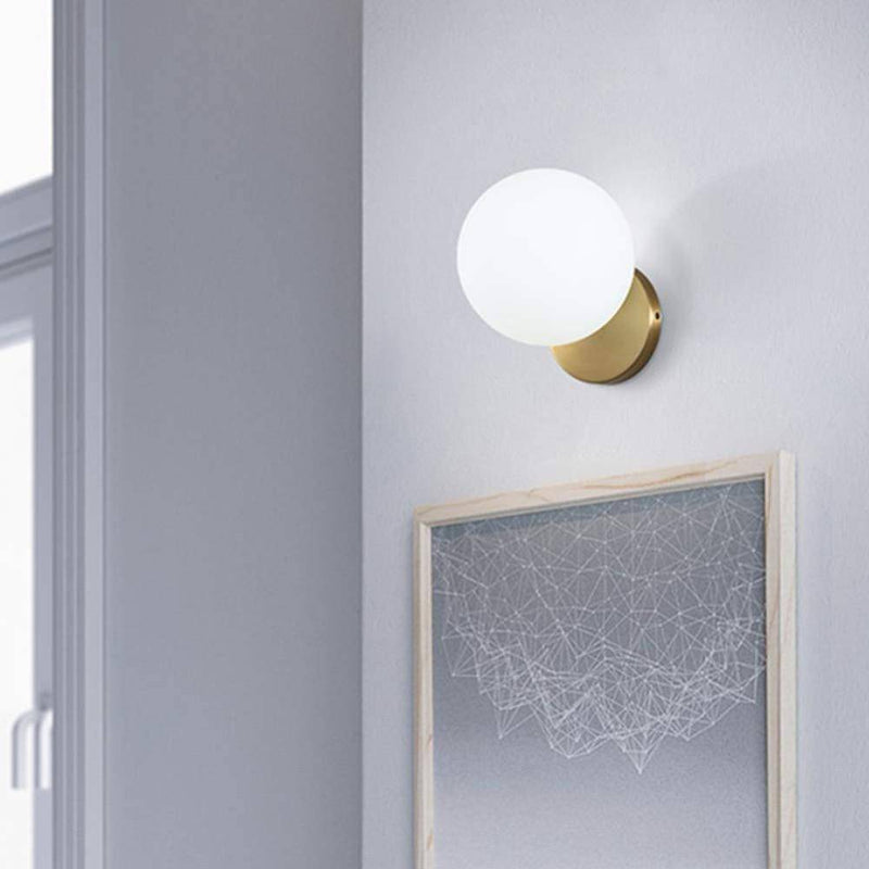 wall lamp gold wall and glass ball Frost