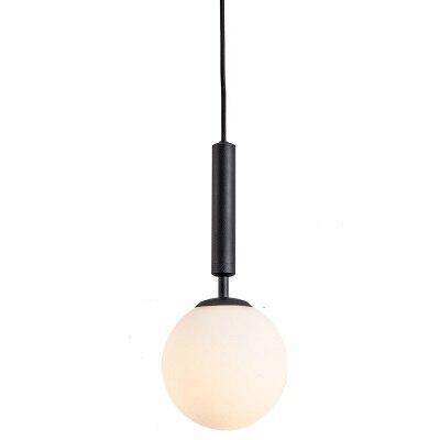 pendant light LED glass ball design and cylindrical holder
