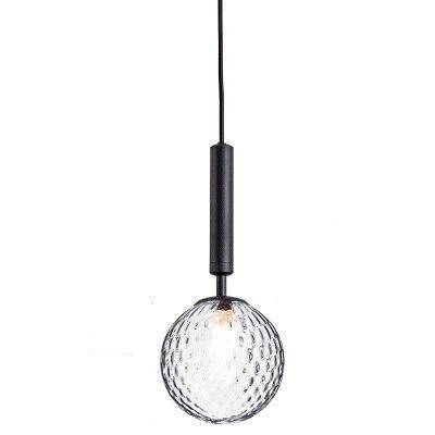 pendant light LED glass ball design and cylindrical holder