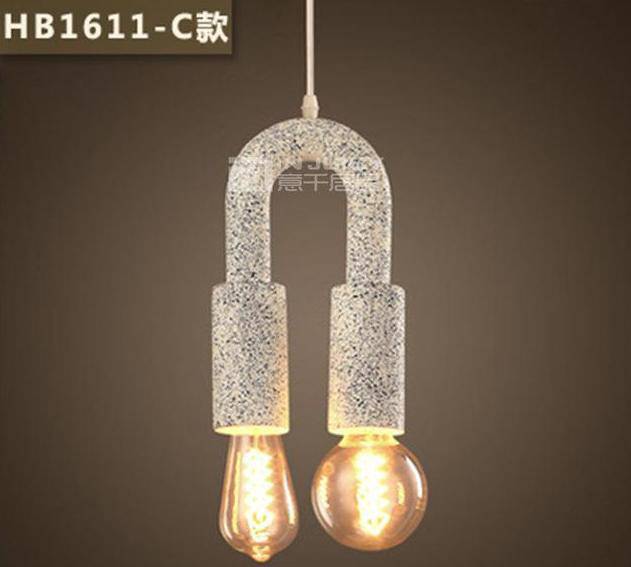 pendant light in resin in the shape of a magnet Corridor