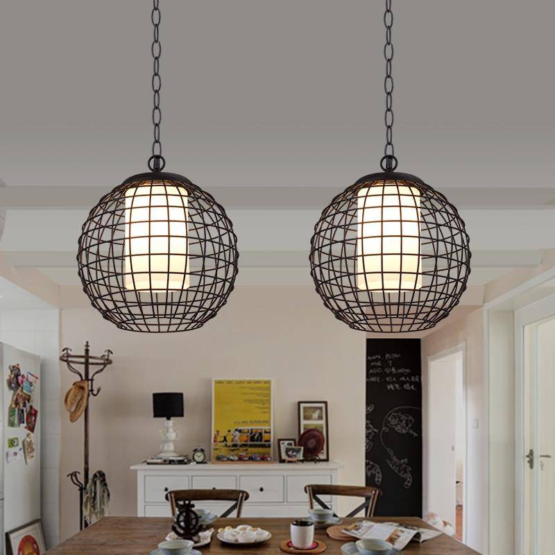 Suspension cage en forme de boule Ball
