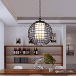 Suspension cage en forme de boule Ball