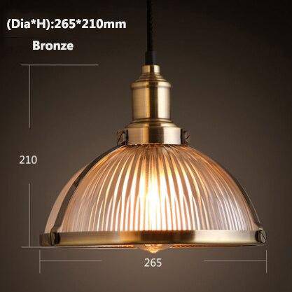 pendant light chrome LED half ball glass Vintage