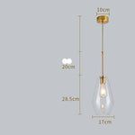 Suspension en verre fumé marron de plusieurs formes Cognac