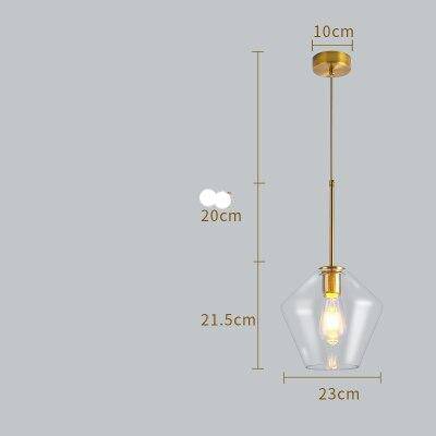 Suspension en verre fumé marron de plusieurs formes Cognac - vue 12 sur 14