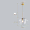 Suspension en verre fumé marron de plusieurs formes Cognac