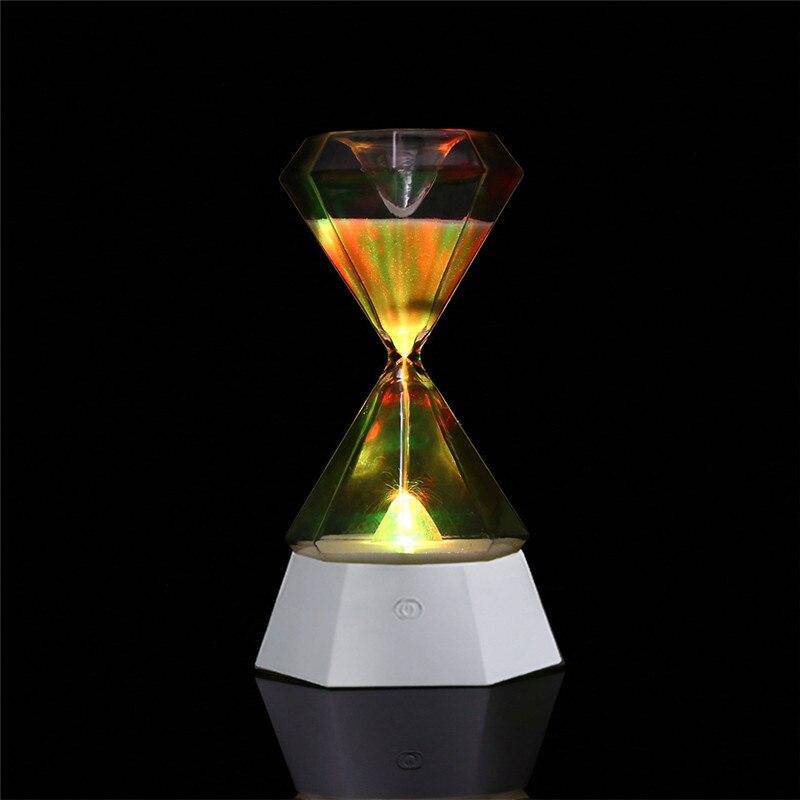 Lampe à poser design en sablier de verre Hourglass