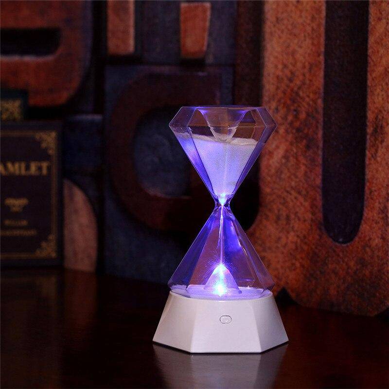 Lampe à poser design en sablier de verre Hourglass