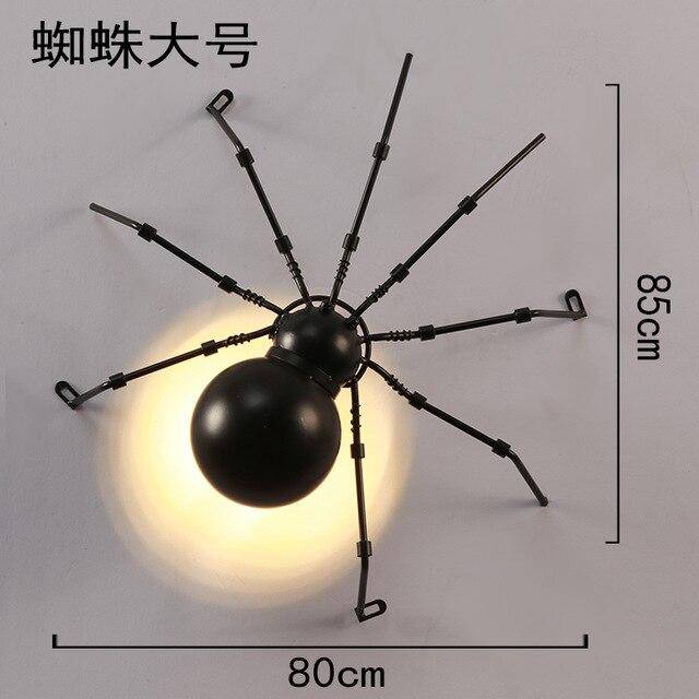 Lámpara de pared en forma de insectos escarabajos