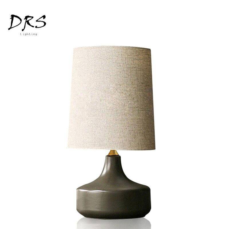 Design ceramic table lamp with lampshade in Mariage fabric