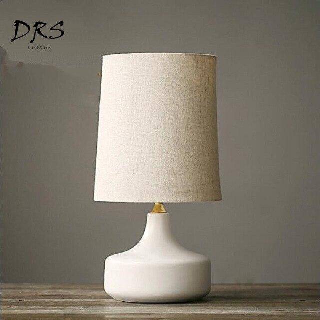 Design ceramic table lamp with lampshade in Mariage fabric