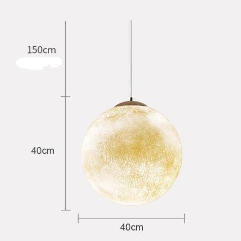 pendant light Moon-shaped