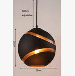 Suspension design boule découpée Creation