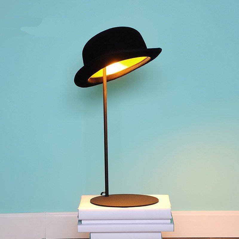 Design table lamp in the shape of a hat Moth