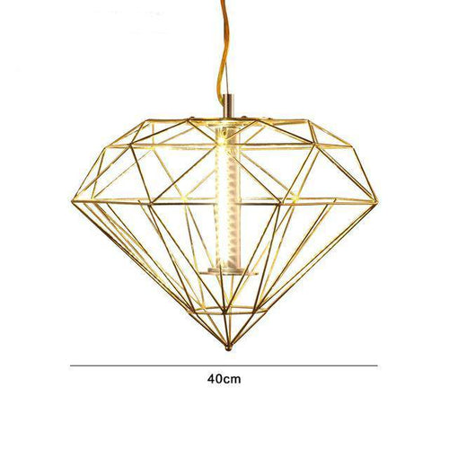 Suspension design cage fine Geometric - vue 7 sur 13