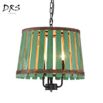 Suspension tonneau en bois antique Bucket