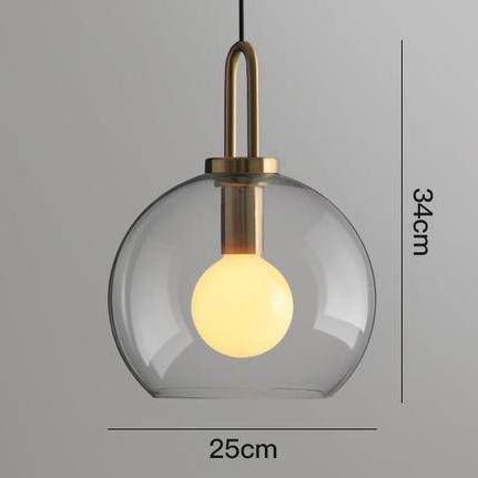 Suspension design boule en verre Room