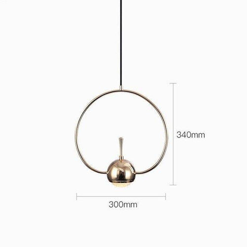Suspension design à LED formes chromés Industrial - vue 6 sur 13
