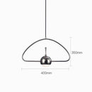 Suspension design à LED formes chromés Industrial