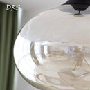 Suspension design boule en verre Simple