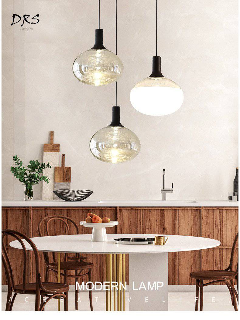 pendant light Simple glass ball design