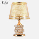 Lampe de chevet abat-jour et cristaux Rubiks