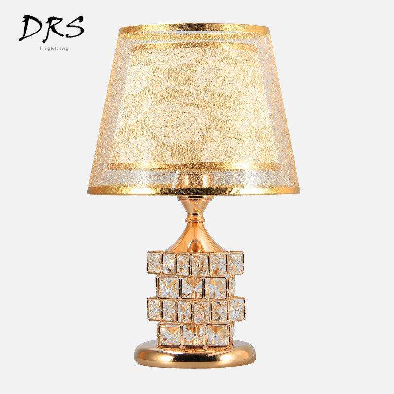 Lampe de chevet abat-jour et cristaux Rubiks - vue 4 sur 8