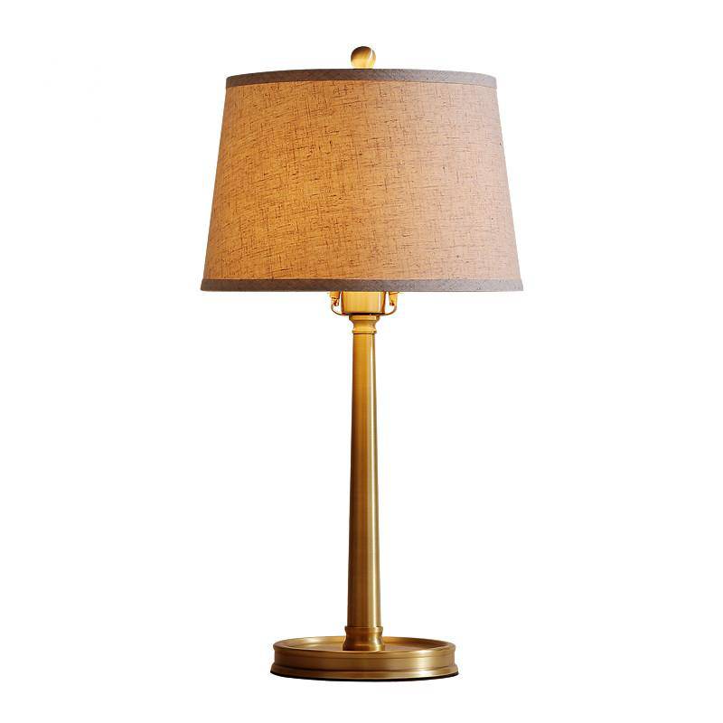 Bedside lamp with lampshade in modern Night fabric