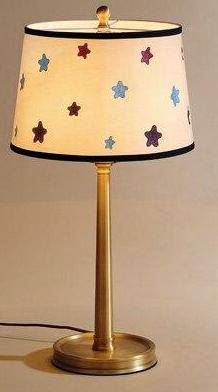 Bedside lamp with lampshade in modern Night fabric