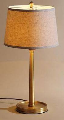 Bedside lamp with lampshade in modern Night fabric