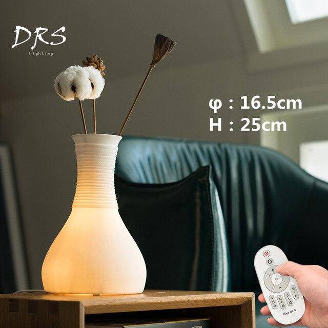 Lampe de chevet en vase creux Deco