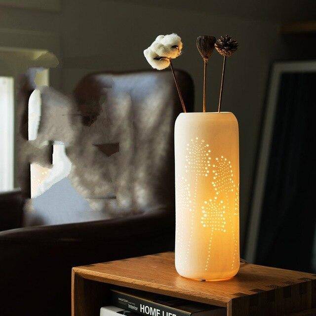 Lampe de chevet en vase creux Deco