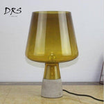 Lampe de chevet vintage en verre Loft