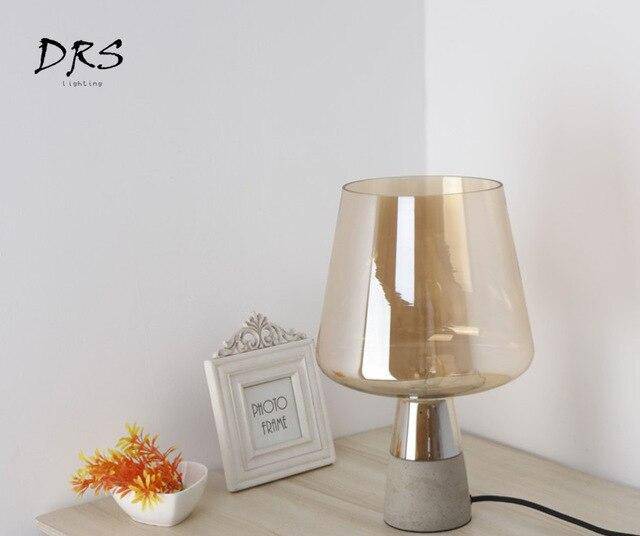 Vintage glass bedside lamp Loft