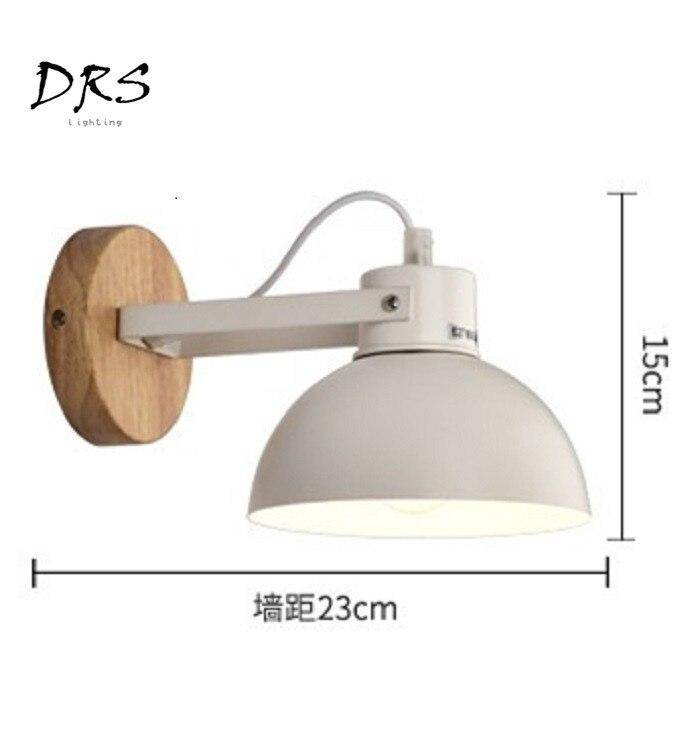 wall lamp adjustable wall and Nordic wooden base