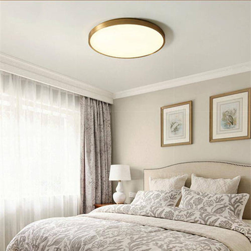 Flat and round LED ceiling light