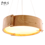 Lustre design en bois arc de cercles