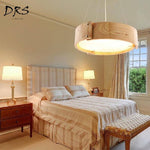 Lustre design en bois arc de cercles