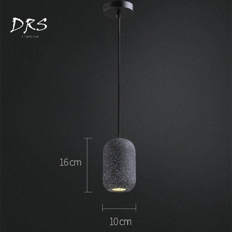 Suspension design LED en fausse pierre naturelle Loft - vue 7 sur 8