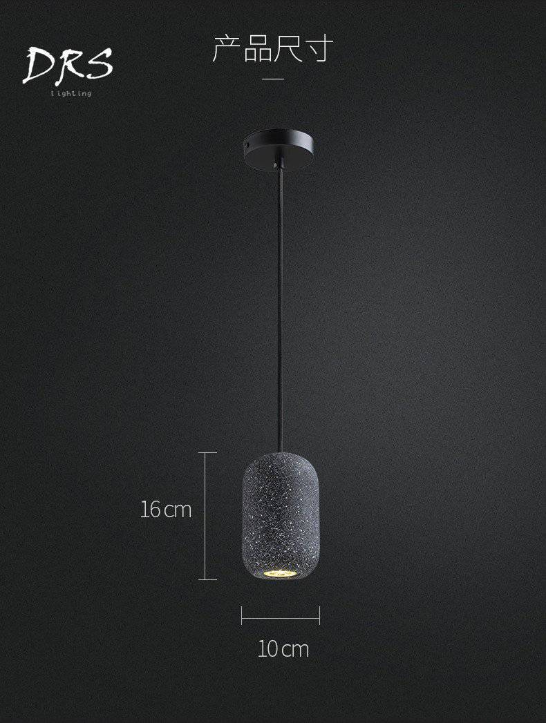 Suspension design LED en fausse pierre naturelle Loft