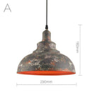 Suspension rustique style cuivre industriel vieilli