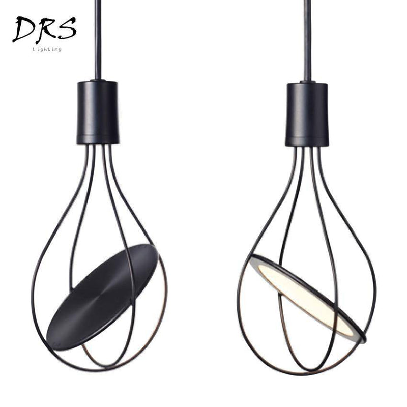 Suspension LED avec lampe dans cage Bar