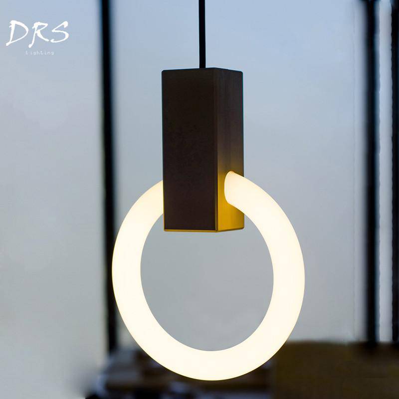 pendant light Scandinavian lighted circle design