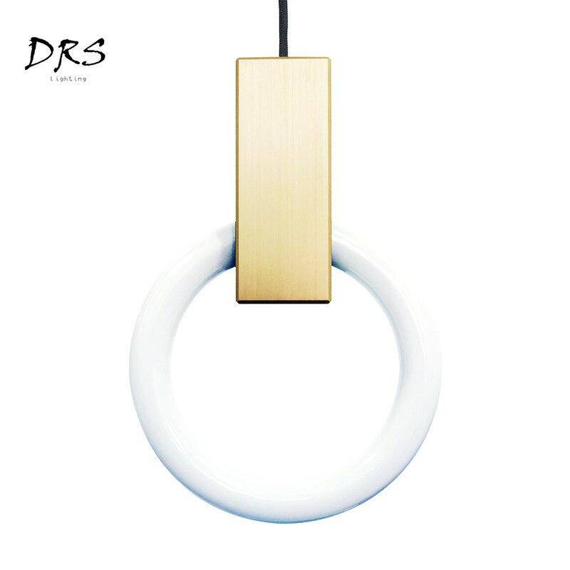 Suspension design cercle éclairé scandinave - vue 12 sur 13